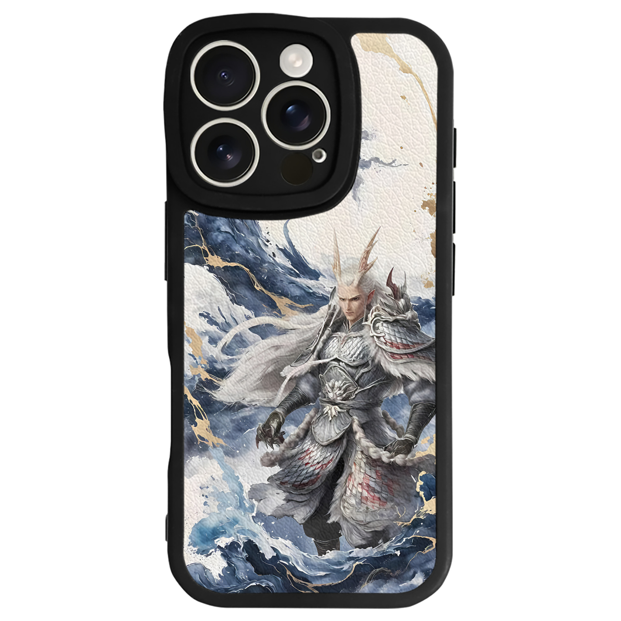 （画像用） Ne Zha 2 ナタ 魔童の大暴れ 【iPhone 16シリーズ対応】シリコンスマホケース（レザー調） 材質：シリコン